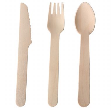 Birch wood knife Fork Spoon