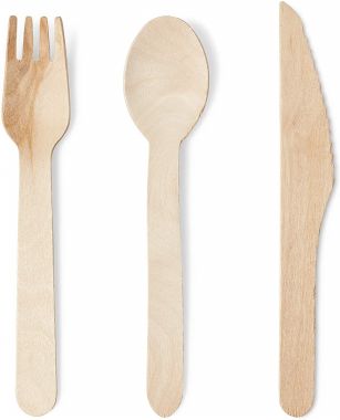 Birch wood knife Fork Spoon