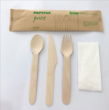 Birch wood knife Fork Spoon