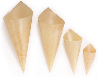 Disposable Wood Cones