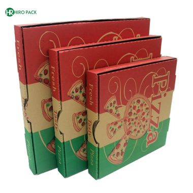 Kraft Corrugated Pizza Boxes Takeaway Cardboard Boxes